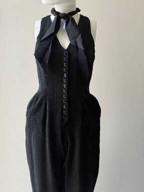Vintage Norma Kamali wool jumpsuit